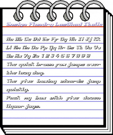 Ensign Flandry LasShad Italic LasShad Italic animated font preview Ensign Flandry LasShad Italic LasShad Italic animated font preview