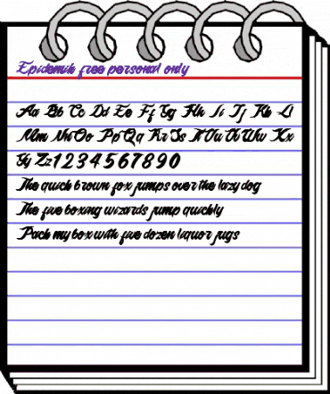 Epidemik free personal only Regular animated font preview