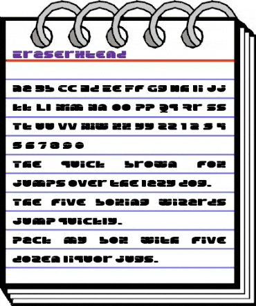 Eraser Regular animated font preview