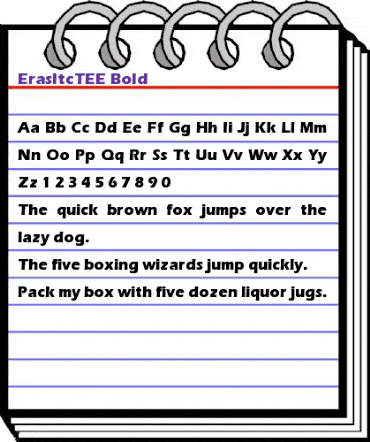 ErasItcTEE Bold animated font preview ErasItcTEE Bold animated font preview