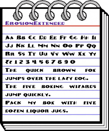 ErosionExtended Regular animated font preview ErosionExtended Regular animated font preview