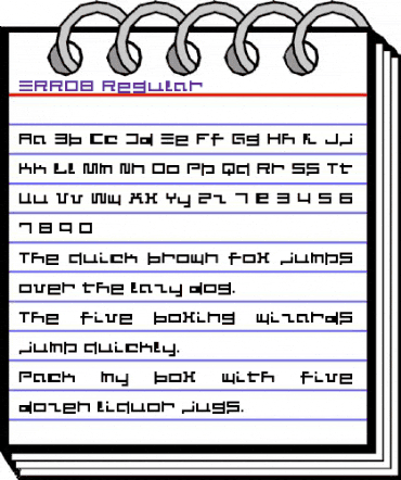 ERRO8 Regular animated font preview