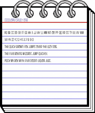 Escalope Crust One animated font preview