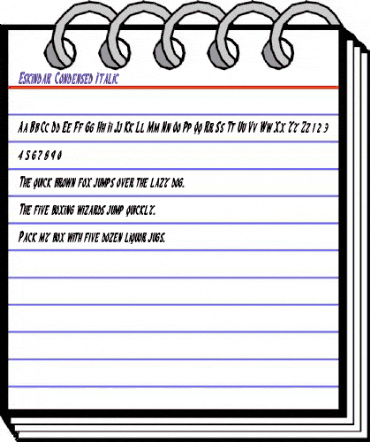 Eskindar Condensed Italic Condensed Italic animated font preview Eskindar Condensed Italic Condensed Italic animated font preview