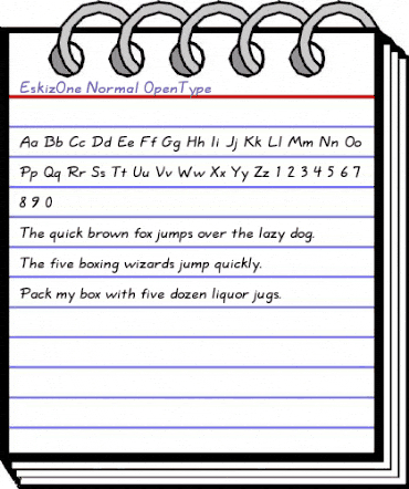 EskizOne-Normal Regular animated font preview