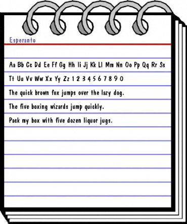 Esperanto Regular animated font preview Esperanto Regular animated font preview