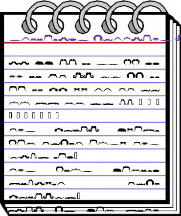 Espionage Mustache Kit 1 animated font preview