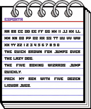 Esporta Regular animated font preview Esporta Regular animated font preview