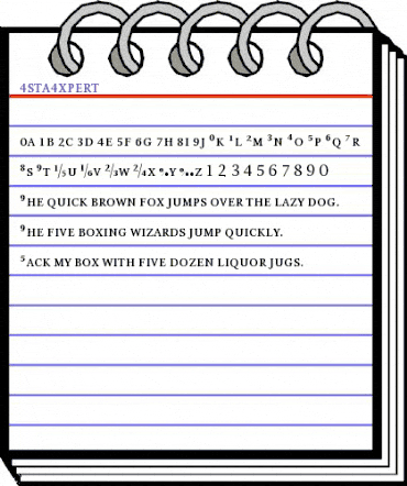 EstaExpert Regular animated font preview