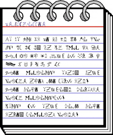 Estampilles Regular animated font preview