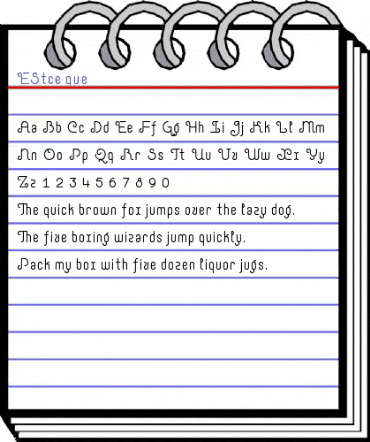 EStce que Regular animated font preview