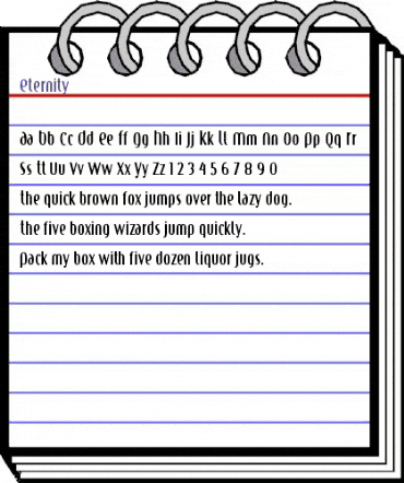 Eternity Regular animated font preview Eternity Regular animated font preview