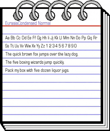 EurasiaCondensed Normal animated font preview EurasiaCondensed Normal animated font preview