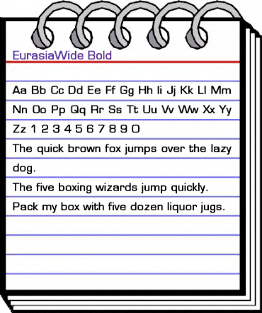 EurasiaWide Bold animated font preview EurasiaWide Bold animated font preview