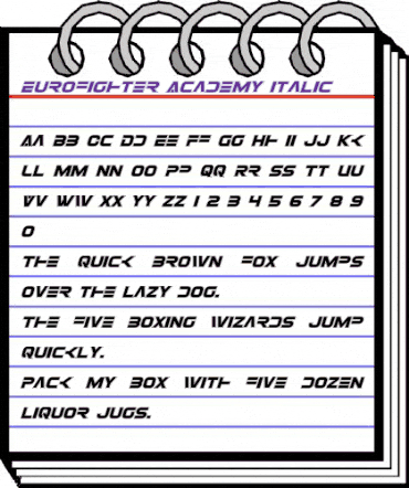 Eurofighter Academy Italic Italic animated font preview Eurofighter Academy Italic Italic animated font preview