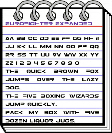 Eurofighter Expanded Expanded animated font preview Eurofighter Expanded Expanded animated font preview