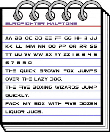 Eurofighter Halftone Regular animated font preview Eurofighter Halftone Regular animated font preview