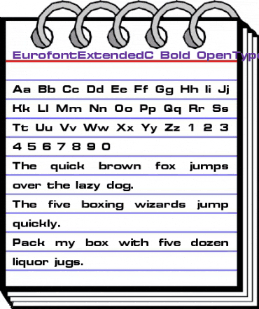 EurofontExtendedC Bold animated font preview EurofontExtendedC Bold animated font preview