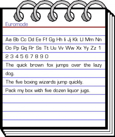 Euromode Regular animated font preview Euromode Regular animated font preview
