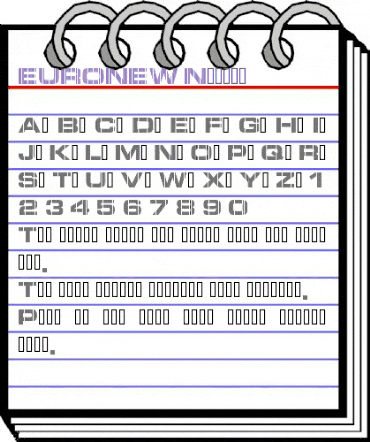 EURONEW Normal animated font preview