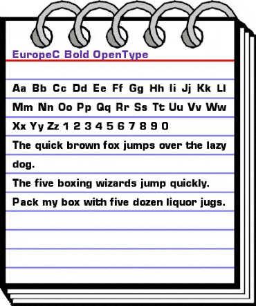 EuropeC Bold animated font preview EuropeC Bold animated font preview