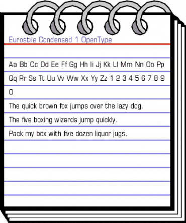 Eurostile Condensed animated font preview Eurostile Condensed animated font preview