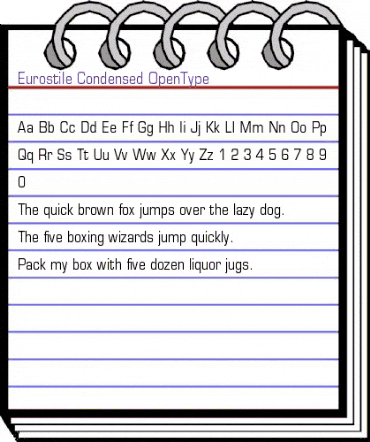 Eurostile Condensed animated font preview Eurostile Condensed animated font preview