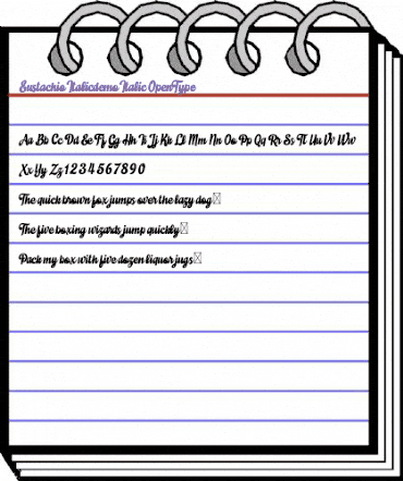 Eustachio Italicdemo Italic animated font preview