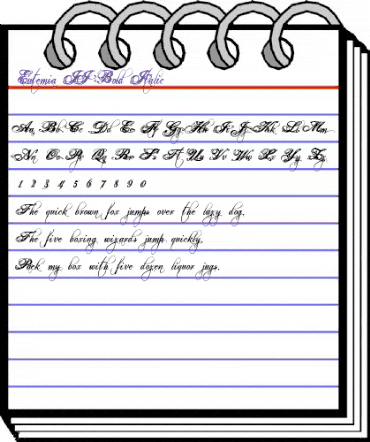 Eutemia II Bold Italic animated font preview Eutemia II Bold Italic animated font preview