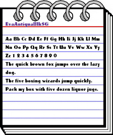 Eva Regular animated font preview Eva Regular animated font preview