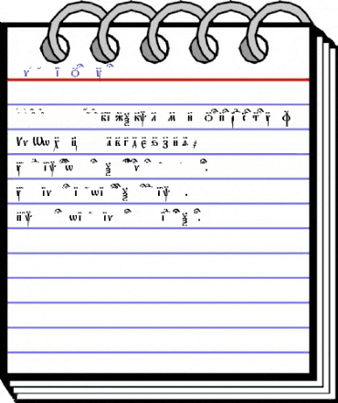 Evangelie Regular animated font preview Evangelie Regular animated font preview