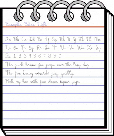 Evangetta ExtLt Regular animated font preview Evangetta ExtLt Regular animated font preview