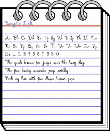 Evangetta Light Regular animated font preview Evangetta Light Regular animated font preview