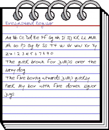 EvelynsHand Regular animated font preview EvelynsHand Regular animated font preview