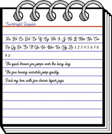 Everbright Regular animated font preview Everbright Regular animated font preview