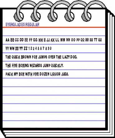 Everglades Regular animated font preview Everglades Regular animated font preview