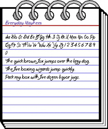 Frilly Knickers Regular animated font preview