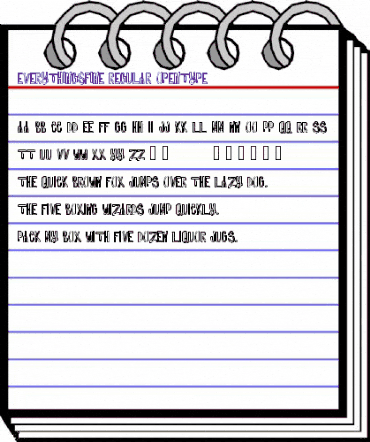 Everythings Fine Regular animated font preview Everythings Fine Regular animated font preview