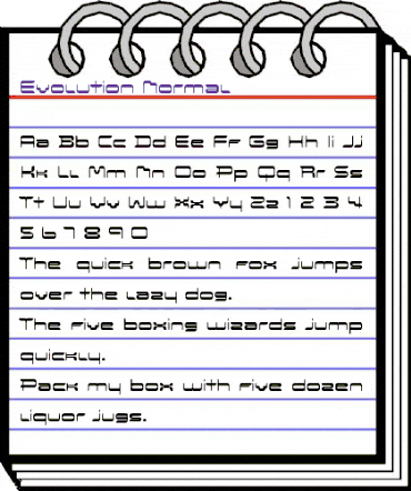 Evolution Regular animated font preview Evolution Regular animated font preview