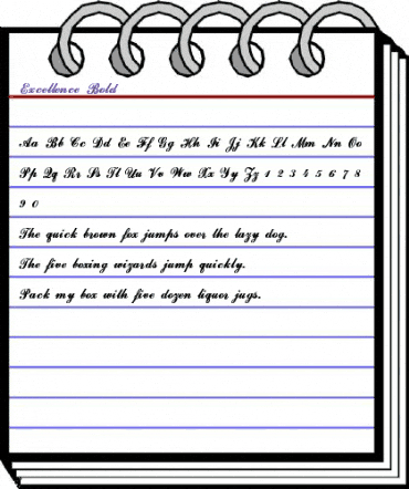 Excellence Bold animated font preview Excellence Bold animated font preview