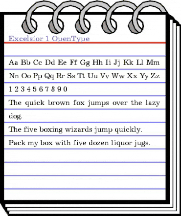 Excelsior Regular animated font preview Excelsior Regular animated font preview