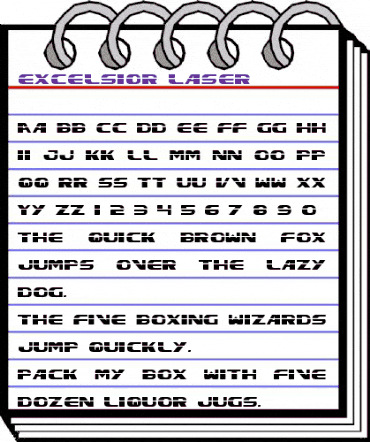 Excelsior Laser Regular animated font preview Excelsior Laser Regular animated font preview