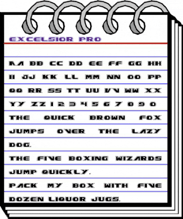 Excelsior Pro Pro animated font preview Excelsior Pro Pro animated font preview