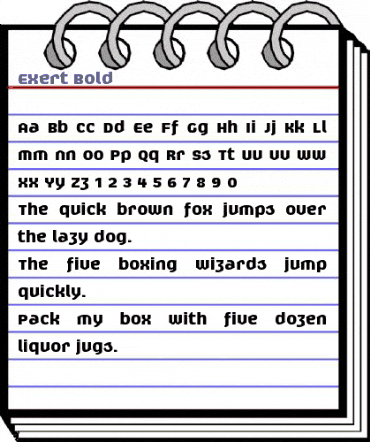 Exert Bold animated font preview Exert Bold animated font preview