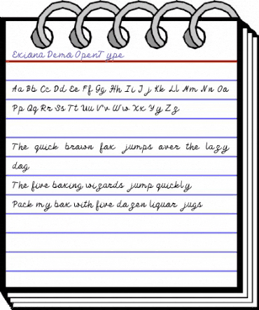 Exiona Demo Regular animated font preview Exiona Demo Regular animated font preview