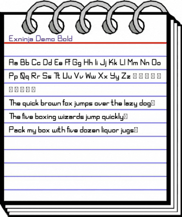Exninja Demo Bold animated font preview Exninja Demo Bold animated font preview