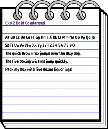 Exo 2 Bold Condensed animated font preview Exo 2 Bold Condensed animated font preview