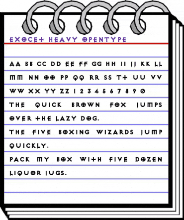 Exocet-Heavy Heavy animated font preview Exocet-Heavy Heavy animated font preview