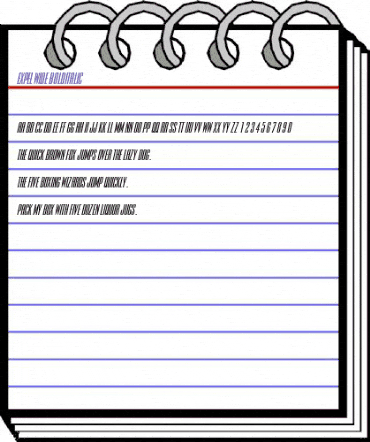 Expel Wide BoldItalic animated font preview Expel Wide BoldItalic animated font preview