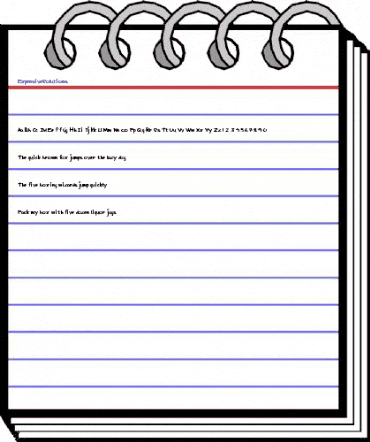 ExpensiveSolutions Regular animated font preview